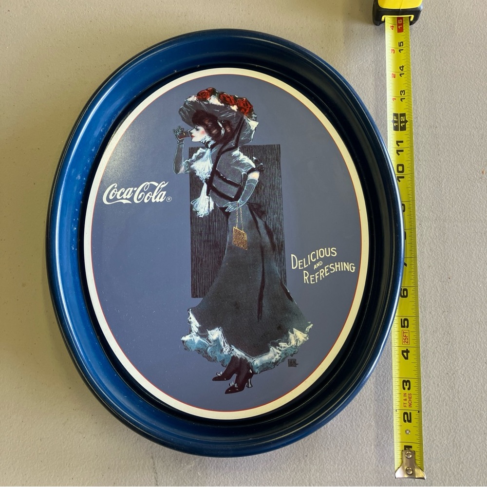 Coca Cola Vintage Wall Decor with Blue Frame